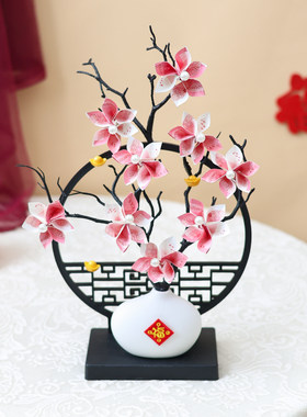 古风手工发财树花瓶DIY材料包