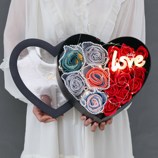 创意情人节礼物创意手工diy材料包玫瑰花束内裤爱心礼盒男友老公