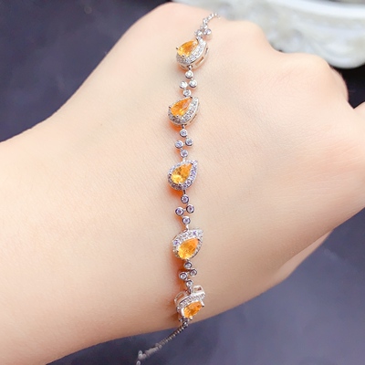 芬达手链，主石尺寸3*5mm