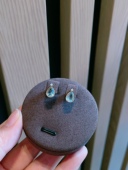 魅力无穷补水 温柔 18k金钻石 钻石轻奢水滴海蓝宝一卡多淡淡