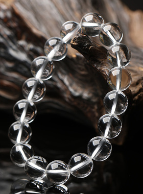 男女款天然白水晶收藏级手链手串