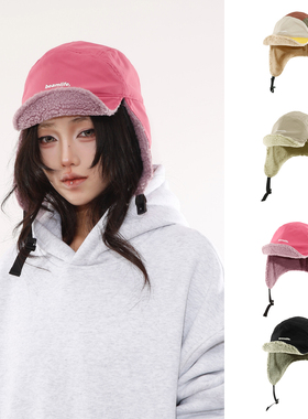 BEAMLIFE25AW秋冬原创撞色韩版雷锋帽子户外保暖冬季飞行帽子男女