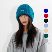 BEAMLIFE24AW秋冬原创金属日系复古大头围堆堆帽子男女冷帽毛线帽