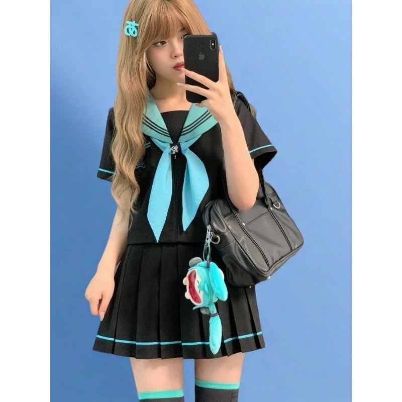 青本绘JK日系校供中间服jk制服裙学院风水手服两件套装女百搭