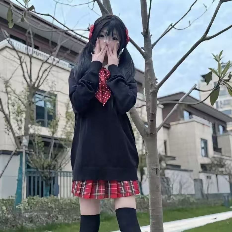 校供感jk制服2025秋冬套头针织衫长袖毛衣百搭短裙JK套装四件套