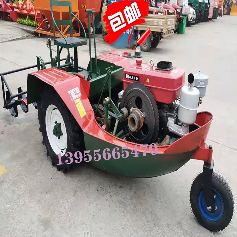 船式机耕船水田旱地两用操纵杆飞船藕塘无挡位好操作防陷船耕机