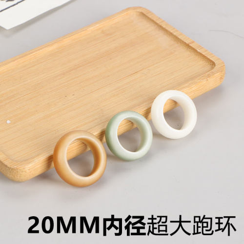 白玉菩提根戒指跑环戒圈