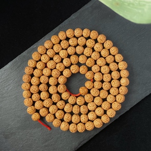 高密蛤蟆背爆肉小金刚天然菩提原籽散珠素珠108颗手串DIY配饰男女