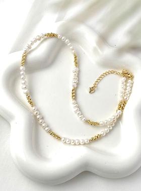 新中式碎银子天然项链