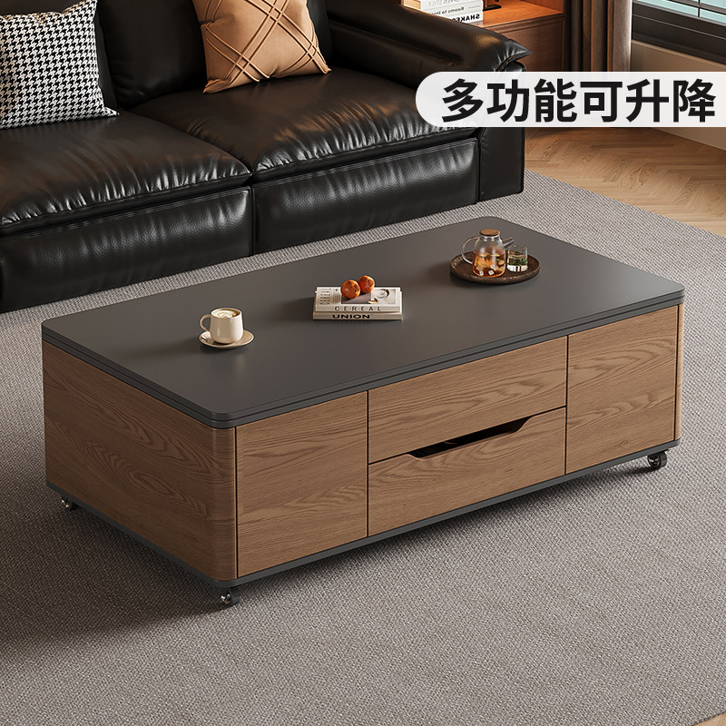 多功能升降茶几餐桌二合一两用客厅家用小户型可移动折叠实木茶桌,住宅家具,升降茶几,淘宝优惠券,粉丝福利购,淘宝优惠卷