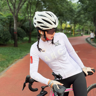AEC春夏秋季骑行服长袖女防晒透气舒适公路山地自行车骑行服