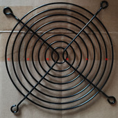 金属防护防尘黑色网罩12CM 120MM