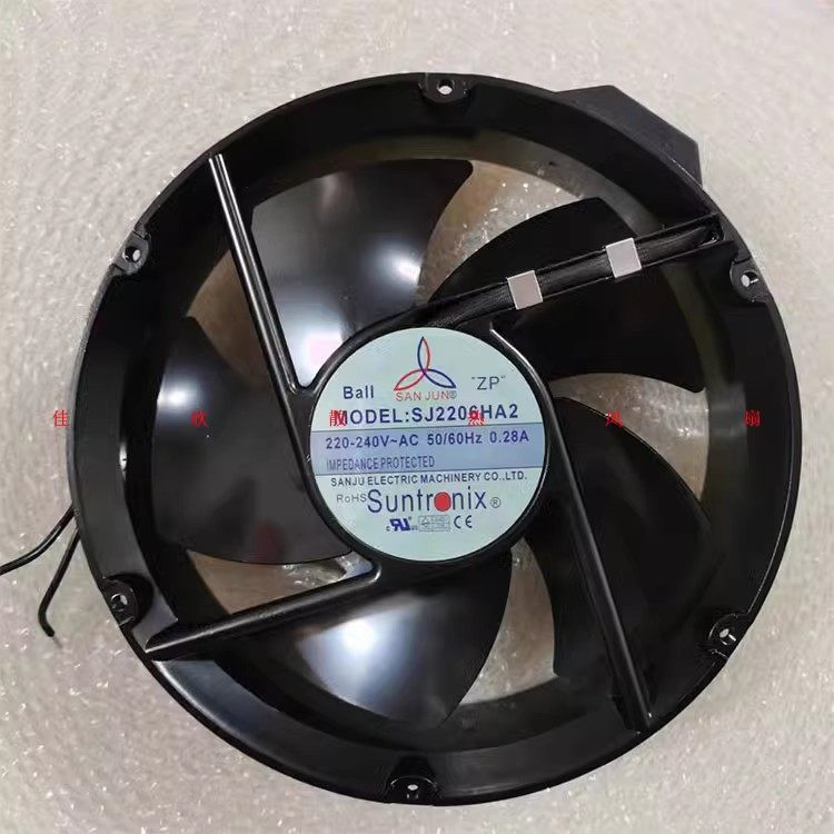 SJ2206HA2 三巨 220V 全圆 22060 22厘米 耐高温轴流风机散热风扇