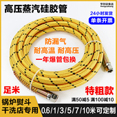 烫台锅炉耐高温高压蒸汽管加粗烫斗管硅胶软管熨斗进气管子3米5米