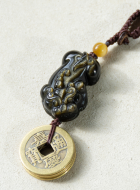 妞妞挂件金曜石吊饰男女