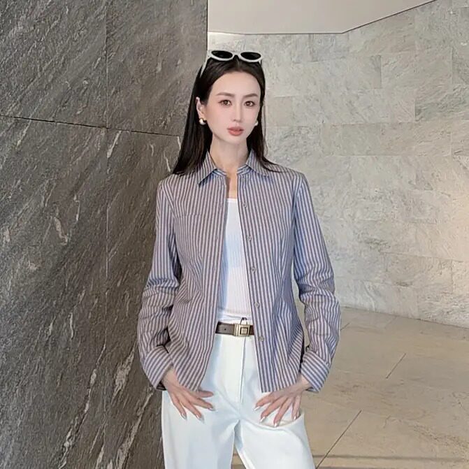 AMASS/阿玛施女款2026衬衣新款上衣洋气显瘦时尚长袖衬衫530022图片