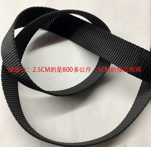 尼龙带子 加厚扁带 尼龙织带宠物带捆绑带扁绳破断力2吨高强涤纶
