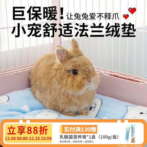 兔子秋冬保暖棉垫毛毯加厚柔软