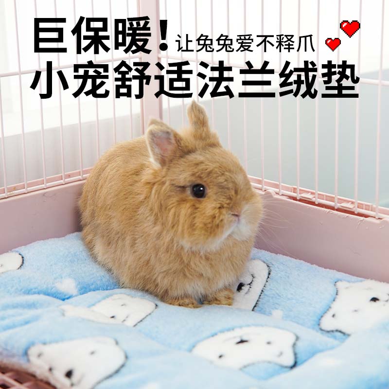 兔子秋冬保暖棉垫毛毯加厚柔软