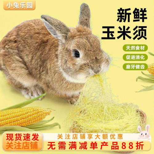 兔兔超爱的新鲜玉米须口感鲜嫩