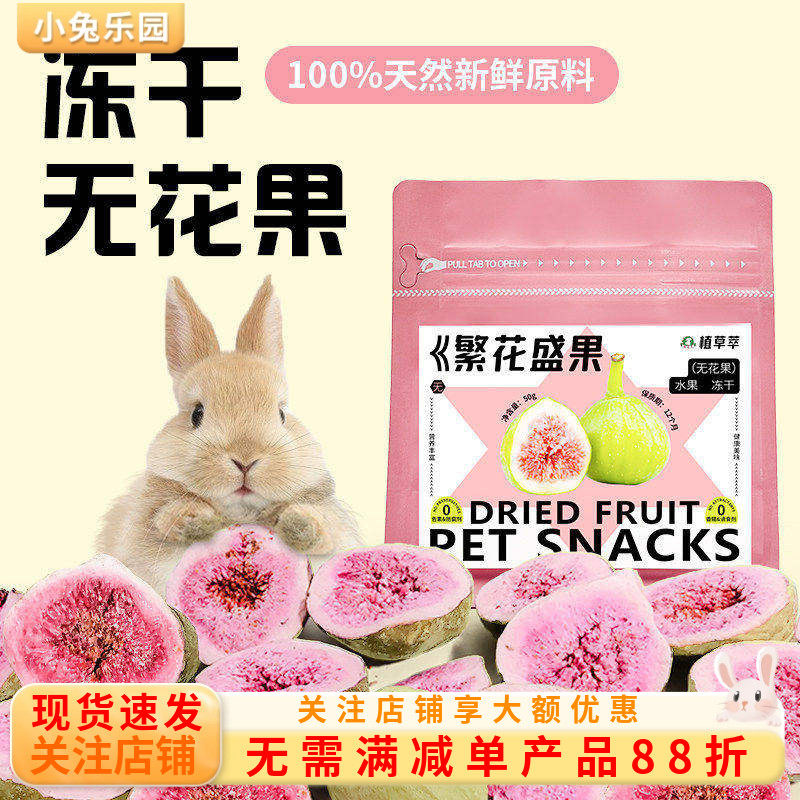 兔子零食磨牙冻干无花果干水果脆仓鼠龙猫荷兰猪豚鼠零食促进消化