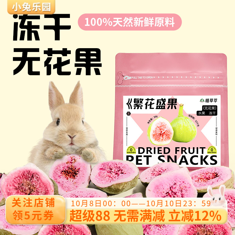 兔子零食磨牙冻干无花果干水果脆仓鼠龙猫荷兰猪豚鼠零食促进消化