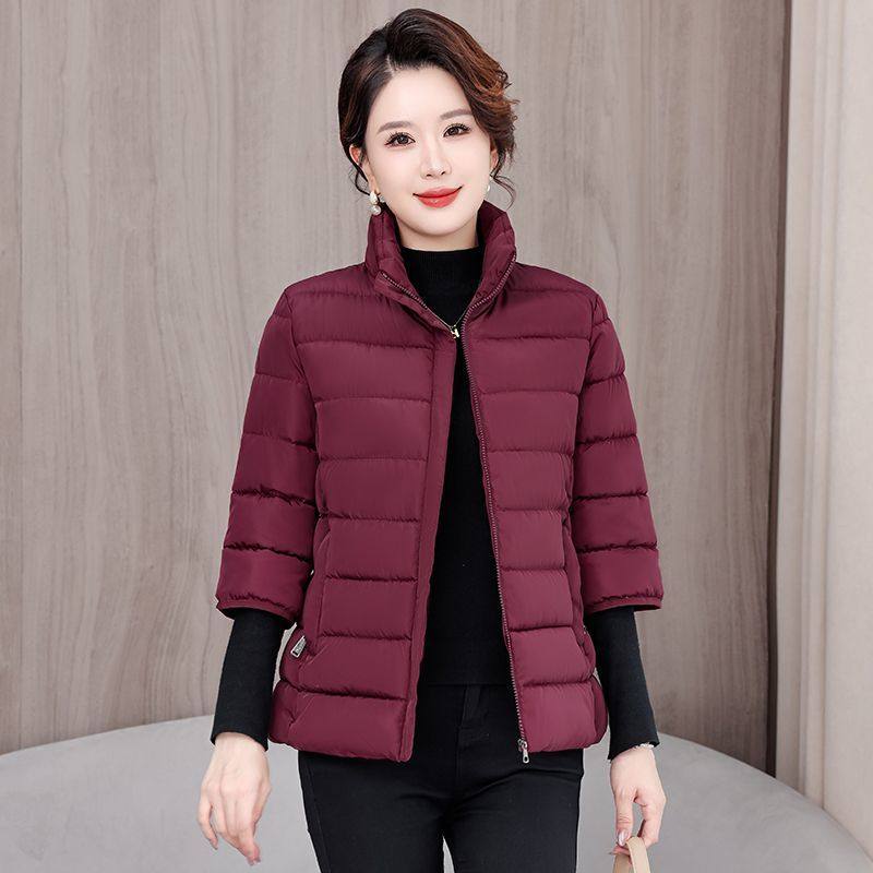 反季特价秋冬厚马甲女羽绒棉衣新款中袖外套带袖棉服保暖外穿坎肩