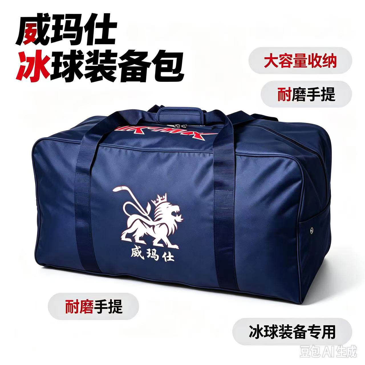 VIK-MAX威玛仕 成人冰球护具包轮滑球装备护具包收纳包大容量