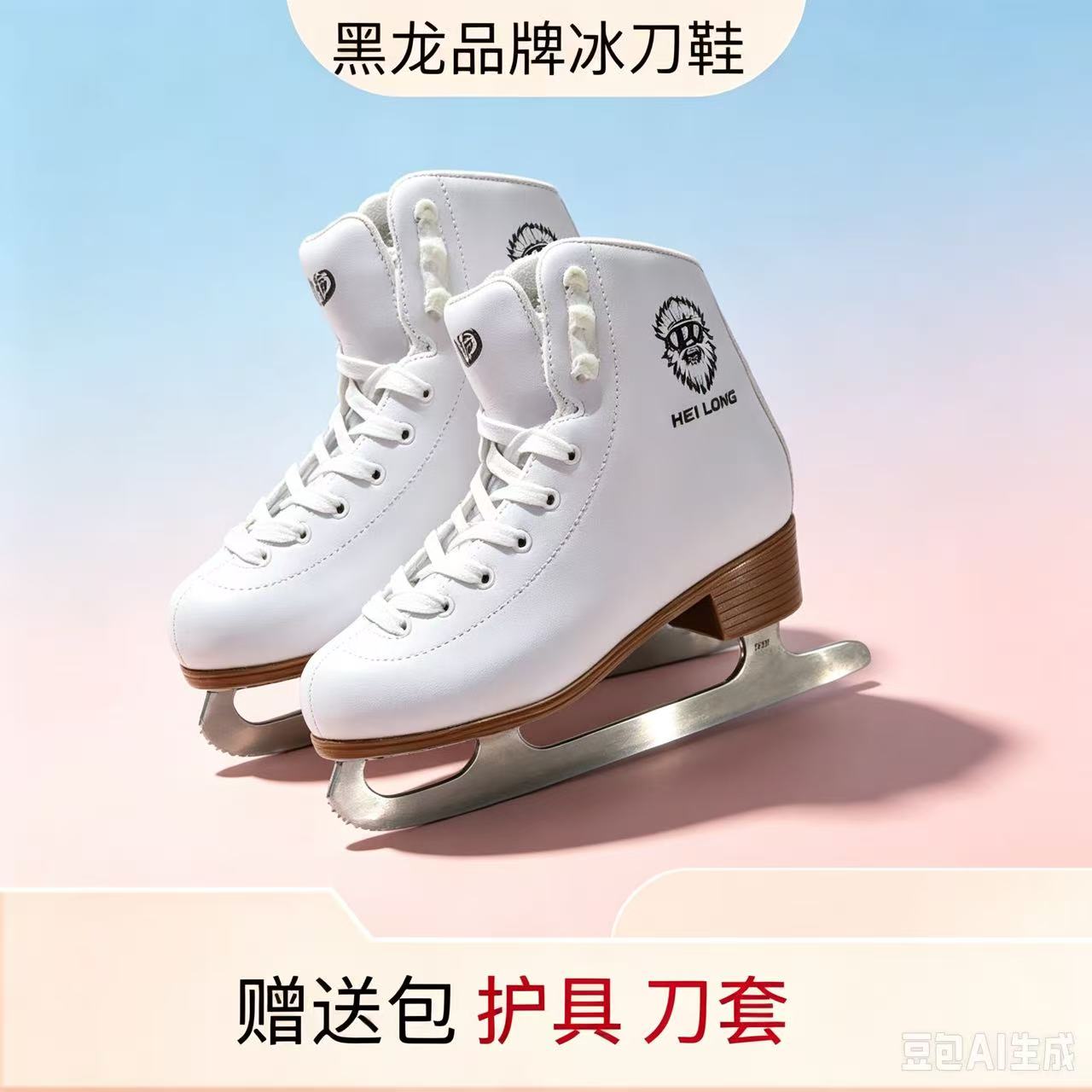 黑龙 冰刀鞋儿童 女冰鞋滑冰鞋成人男花滑花样真冰溜冰鞋通用花样