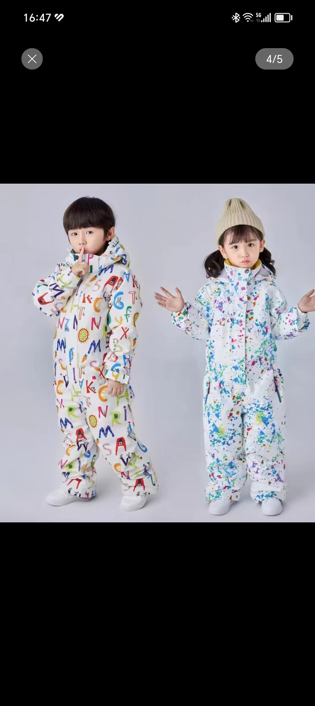 儿童滑雪服男童女童冬季加厚保暖防风防水户外运动装备