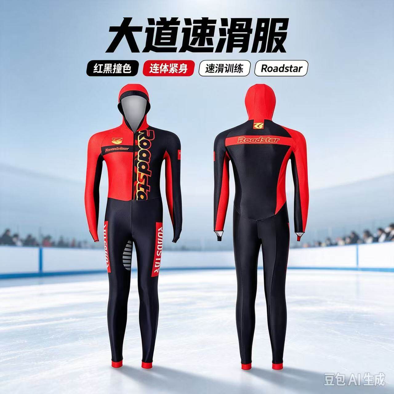 速度滑冰服装 专业大道速滑服 高级弹力滑冰服 儿童成人大道速滑