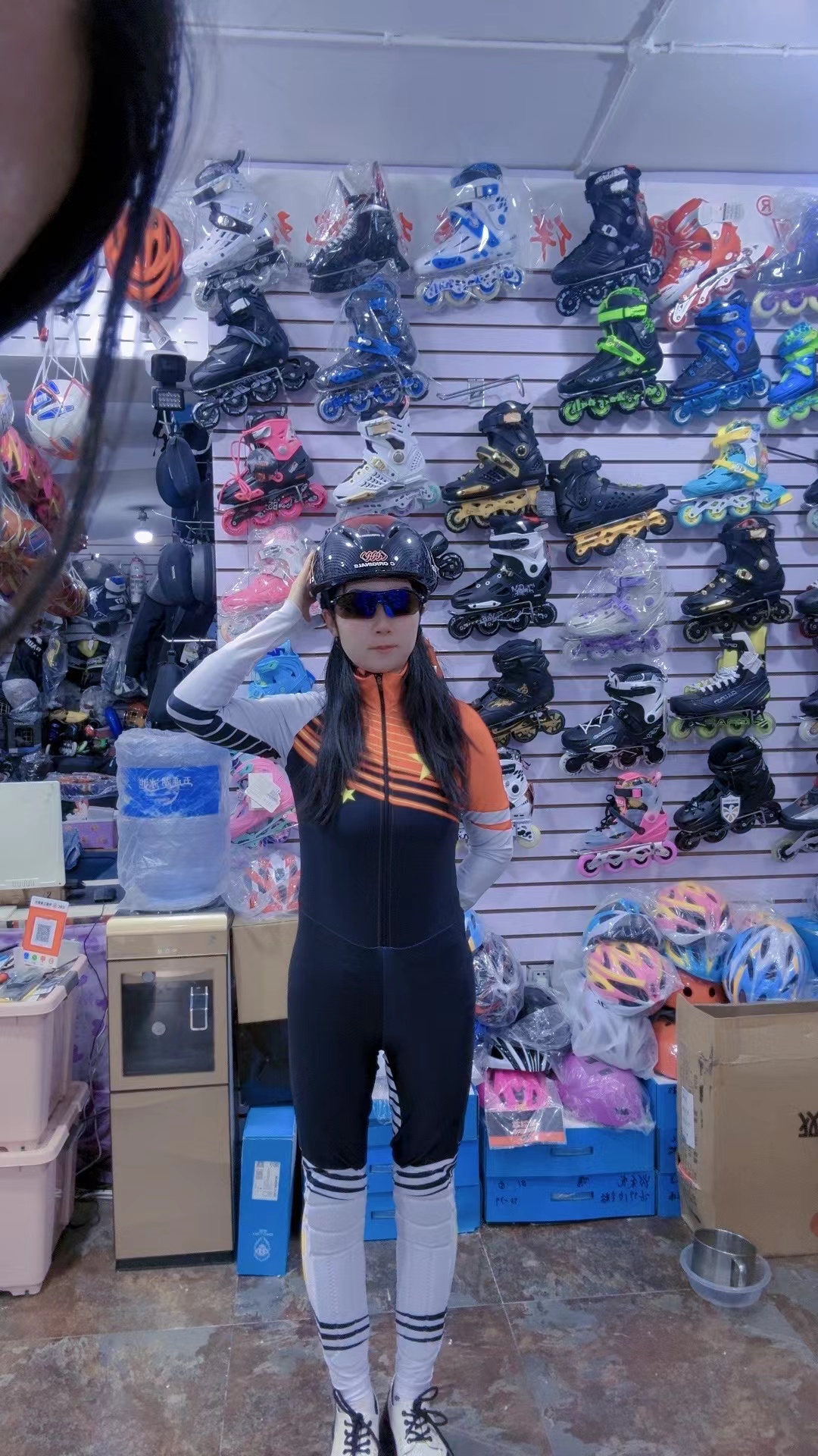 专业短道速滑滑冰的服 儿童青少年成人高级弹力面料 短道滑冰服装