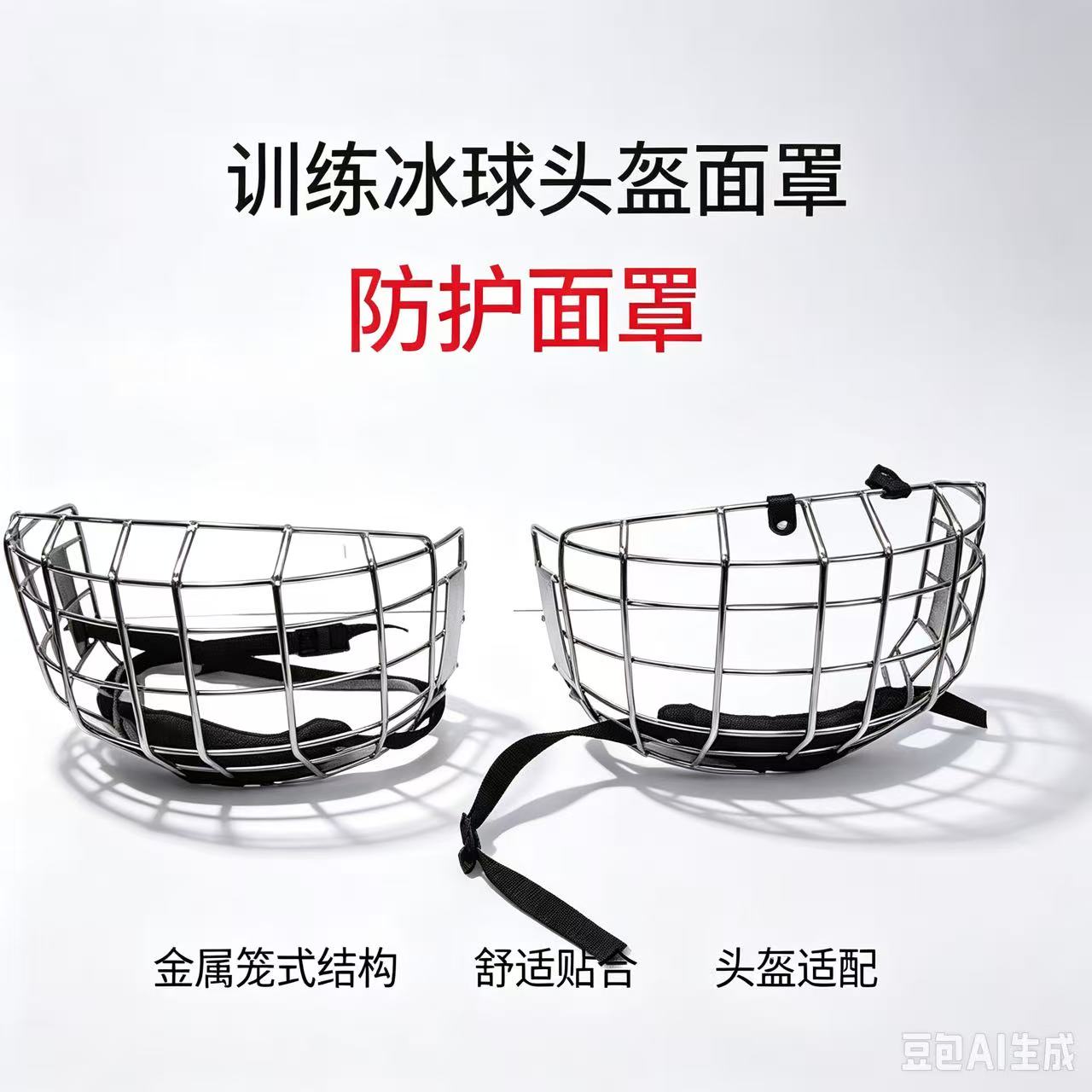 冰球头盔面罩冰球面罩通用冰球面罩成人儿童冰球面罩通用面罩