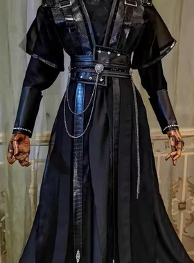 墨燃cos服古装黑瞎子萧策长庚顾昀周晖劲装黑水贺玄cosplay古风