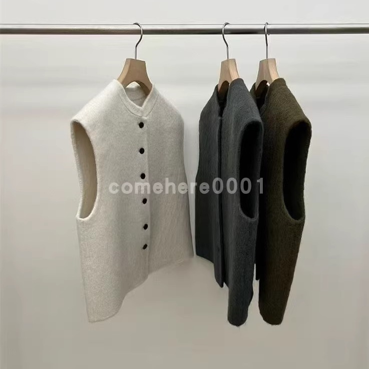 现货速发韩国东大门代购utre女2025秋新款复古单排扣个性毛呢马夹