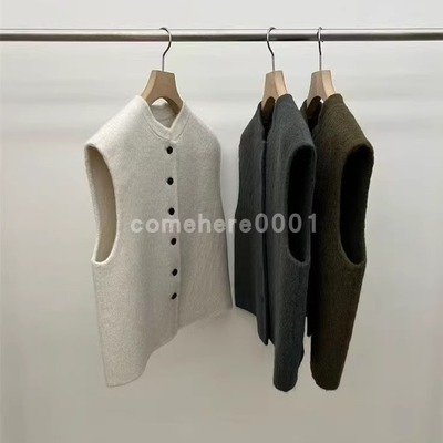 现货速发韩国东大门代购utre女2025秋新款复古单排扣个性毛呢马夹