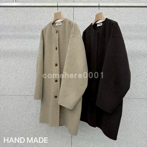 现货速发韩国东大门代购at the bagel2025秋冬新款单排扣大衣外套