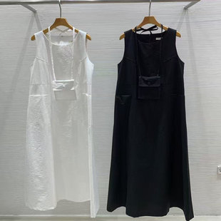 新款 salon2025夏季 纯色小包连衣裙 lucy 现货速发韩国东大门代购
