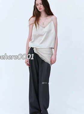 现货速发韩代 londonflat 小心机蕾丝背心三角巾短裤套装