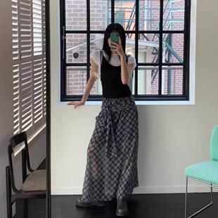 现货速发韩国东大门代购more than yesterday2025夏季新款半身裙