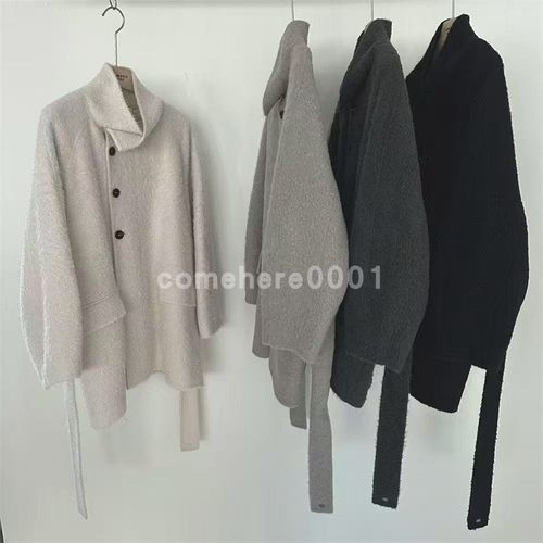 现货速发韩国东大门代购Lamagie2025秋冬新款气质高领毛呢外套