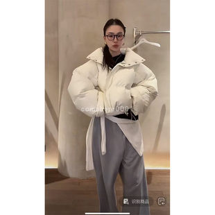 现货速发韩国东大门代购blossom2025秋新款向日葵欧尼鹅绒羽绒服