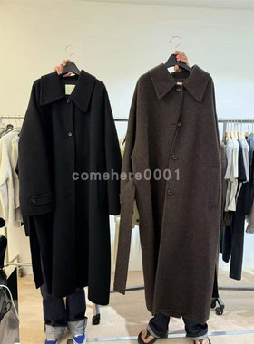 现货速发韩国东大门代购effervescent2025秋季新款翻领单排扣大衣