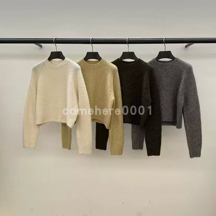 现货速发韩国东大门代购ID2025秋冬新款简约纯色休闲长袖套头毛衣