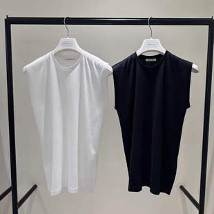 现货速发韩国东大门代购masculine2025夏季新款宽松圆领无袖T恤薄
