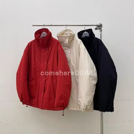 现货速发韩国东大门代购atmosphere2025冬季新款立领抽绳夹棉外套