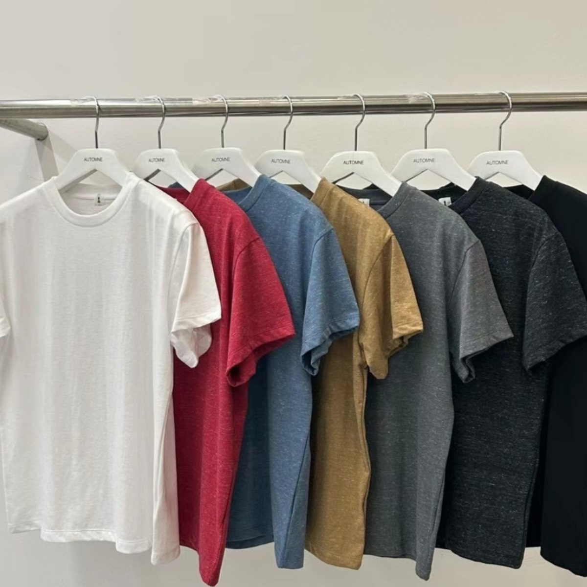 现货速发正品2025春新款Automne/hehrT恤t韩国东大门显瘦圆领短袖