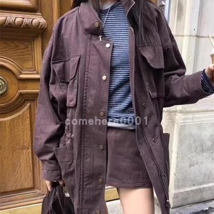 现货速发韩国东大门代购breathe2025秋季新款工装外套+短裤套装