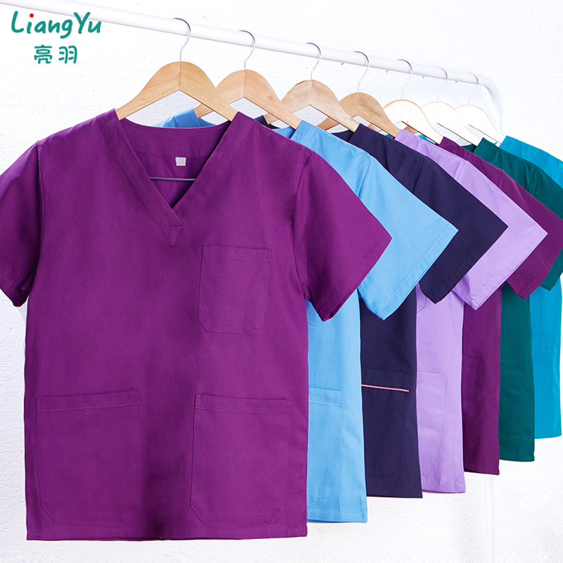 亮羽洗手衣纯棉口腔医院制服