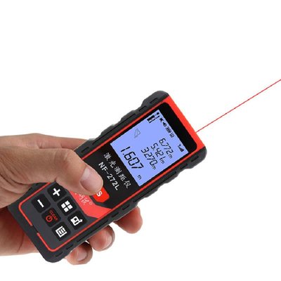 。精明鼠 充电式激光测距仪NF-272L高精度语音播报红外电子尺量房